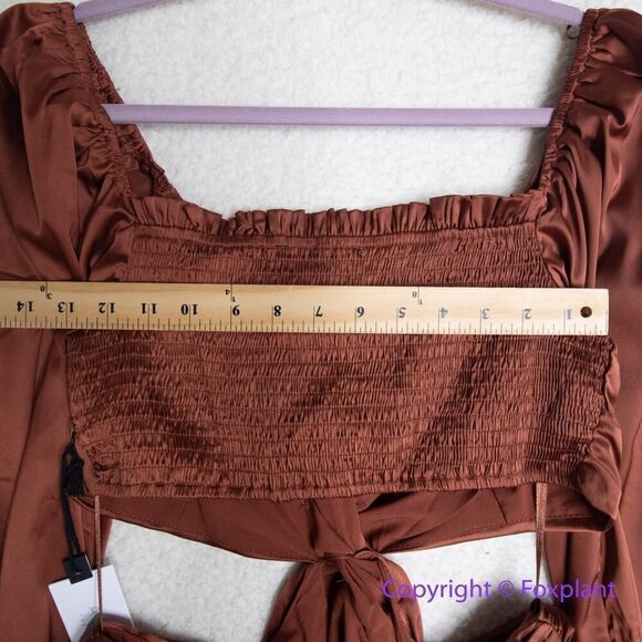 New! ASTR the label Anamaria dress, color: rust, size M‎ - Picture 6 of 16